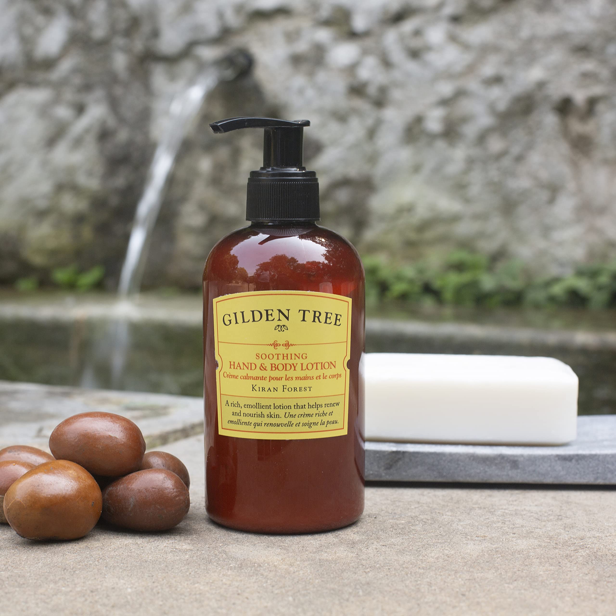 GILDEN TREE Moisturizing Hand & Body Lotion Set with Exfoliating Body Buffer - Hydrating Skincare Gift for Dry Skin Care, Perfect for Daily Use & Spa Days