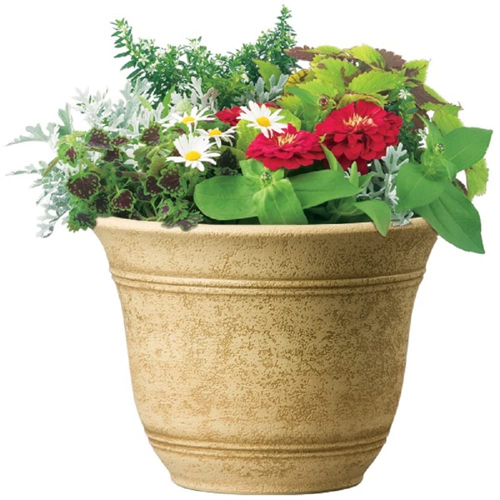 The HC Companies Sierra Round Self-Watering Planter - 16
