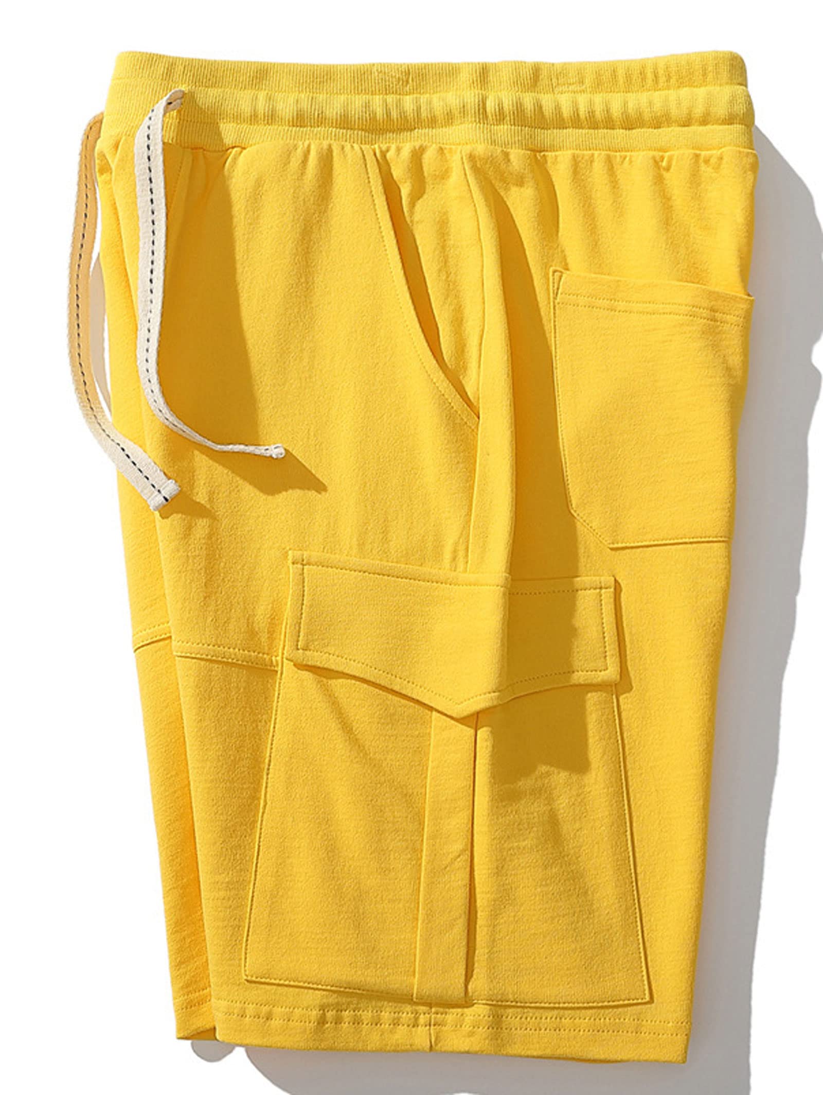 HOW'ON Women's Cargo Shorts - Comfortable Casual Bermuda Shorts with Multiple Pockets for Hiking, Travel & Summer Outdoor Activities