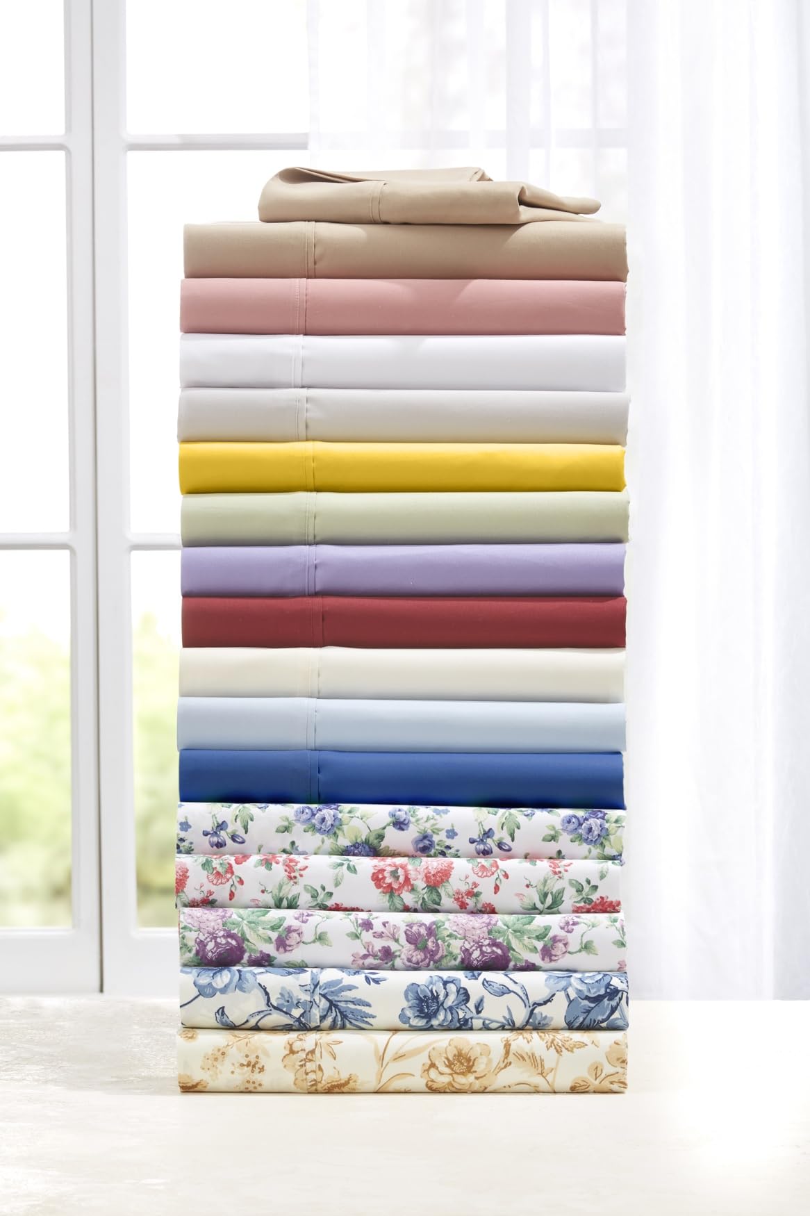 BrylaneHome Microfiber Sheet Set - Queen Size, Soft & Breathable Bed Sheets, Fawn Color - Perfect for Cozy Bedroom, Guest Room & Hotel Use