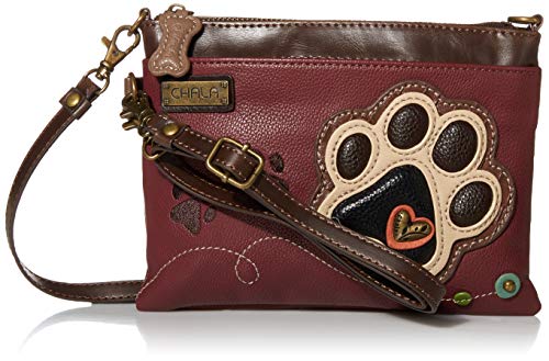 Ivory Paw Print - Maroon