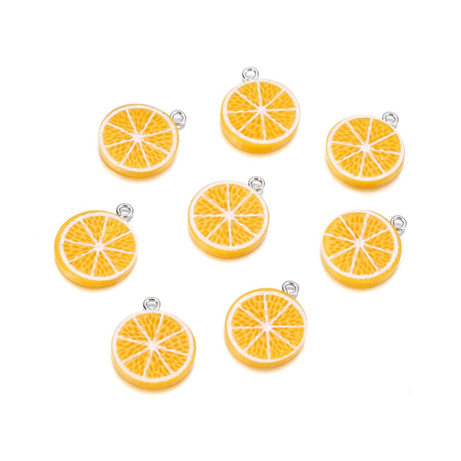 10Pcs Cute Candy Fruit Resin Charms - Cartoon Vegetable Pendants with Screw Eye for DIY Jewelry Making - Perfect for Bracelets, Necklaces, Earrings - Great for Crafting, Gifts & Kids Accessories