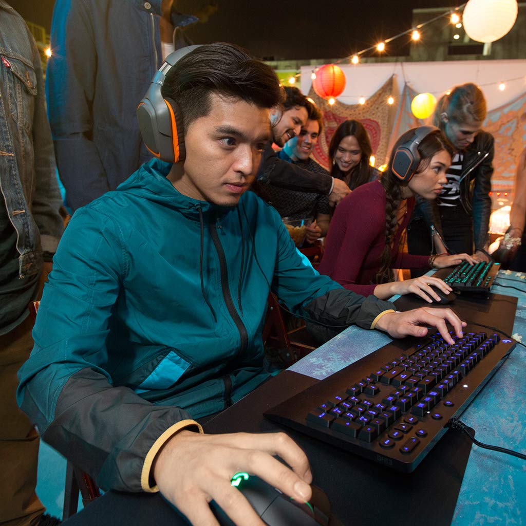 Logitech G213 Prodigy Gaming Keyboard with RGB LIGHTSYNC Backlit Keys, Spill-Resistant Design, Customizable Keys & G502 HERO Gaming Mouse - High Performance, HERO 16K Sensor, 16000 DPI - Perfect for PC Gaming, Esports, and Office Work