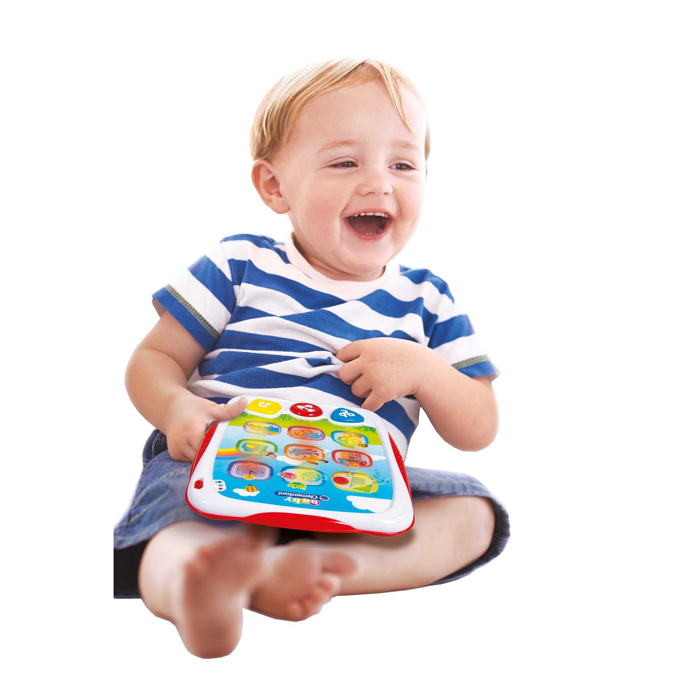Clementoni 0609006 My First Tablet - Educational Kids Learning Tablet Toy for Toddlers & Preschoolers - Perfect for Early Learning, ABCs, Numbers & Interactive Play at Home or School