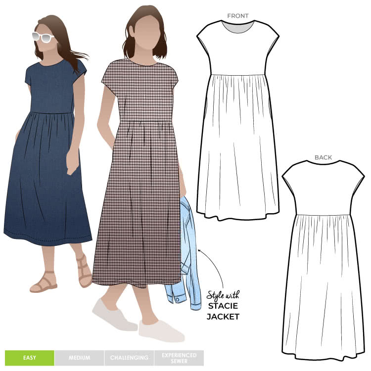Style Arc Montana Midi Dress - Size 04-16 | Flowy Casual & Formal Dress for Women | Perfect for Office, Date Night & Special Occasions