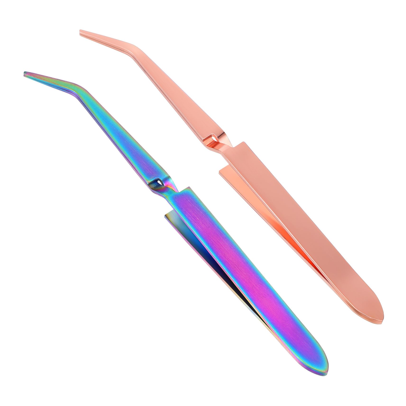 minkissy 8 Pcs Stainless Steel Nail Shaping Tweezers Set - Nail Clippers, Cuticle Trimmer, Rhinestone Applicator & Manicure Tools for Professional Salon & Home Nail Care