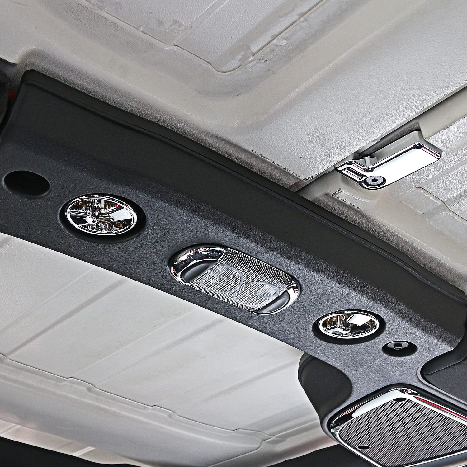 2007-2018 Jeep Wrangler JK JKU Roof Top Mounting Knob Screw Cover - Chrome Interior Accessory for 2/4 Door Models - Perfect for Off-Road Protection & Custom Style Upgrade