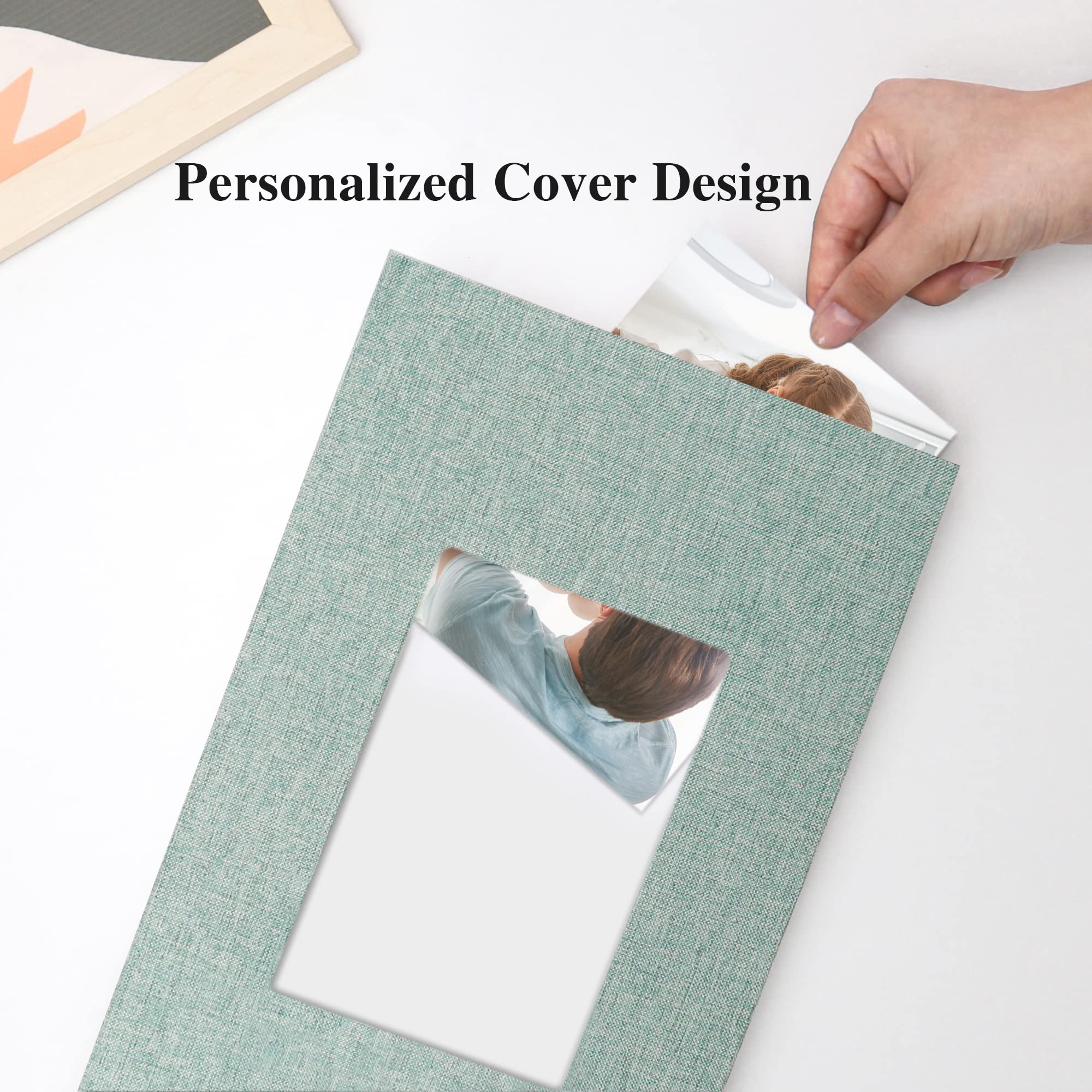 Vienrose Linen Photo Album - 300 Pockets for 4x6 Photos, Fabric Cover Scrapbook, Slip-in Picture Album for Wedding, Baby, Family Memories - Perfect for Preserving Special Moments & Displaying Cherished Photos