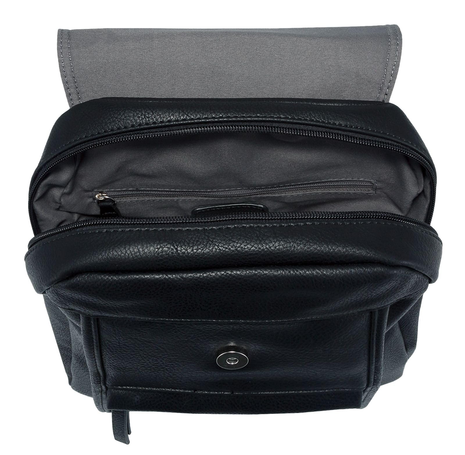 Gabor Women's Mina Backpack - Stylish Black Medium Size Backpack for Work, Travel & Everyday Use | Durable & Comfortable Shoulder Bag for Women