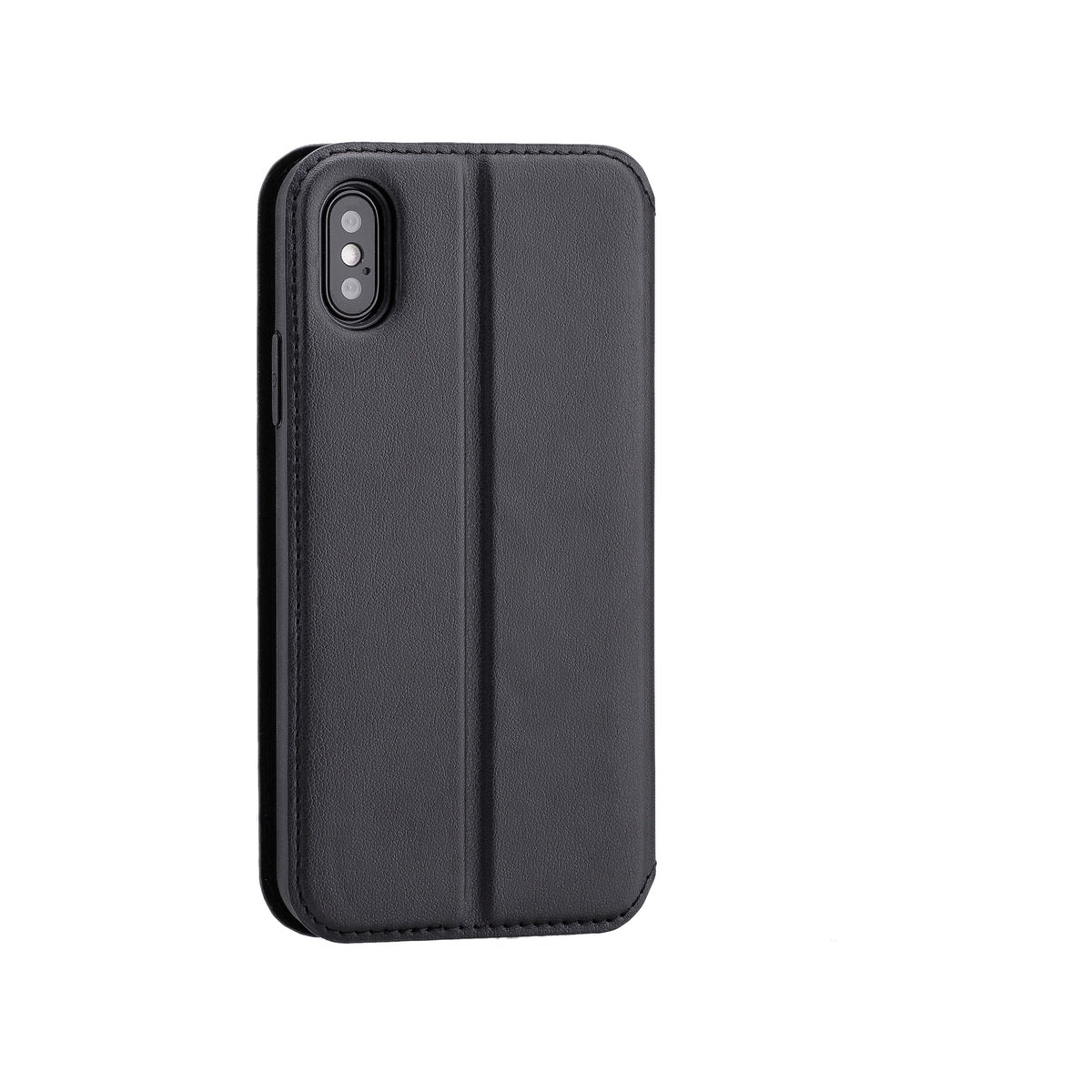 3sixT SlimFolio Case for iPhone X/XS - Ultra Thin Protective Cover with Premium PU Leather - Perfect for Business & Travel (Black)