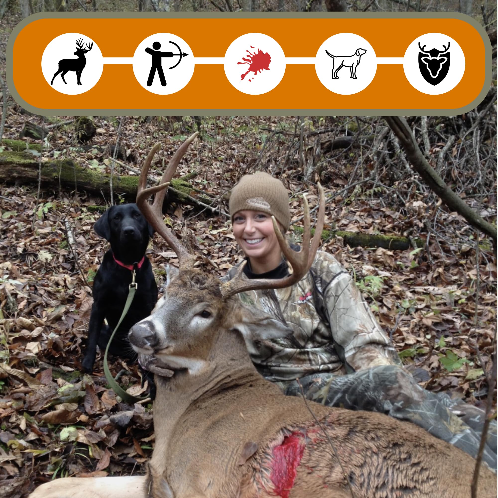 RealHide Deer Hide Drag for Dog Training - Scent Tracking Tool for Hunting Dogs | Durable Hunting Dog Accessories | Dog Scent Training Kit | Perfect for Deer Hunting & Outdoor Tracking Scenarios