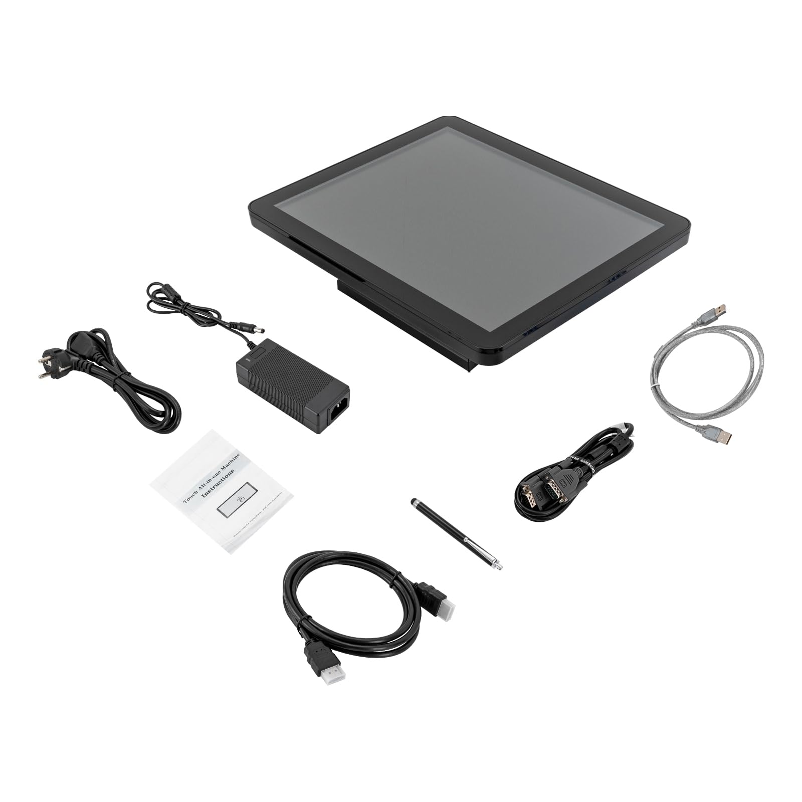 17-inch ERnonde Touch Screen Monitor - HD LCD Display with HDMI & VGA Ports, USB Interface (1280x1024) for Business, Hotels, Restaurants - Wall Mount & Desktop Use for POS, Digital Signage, Kiosks