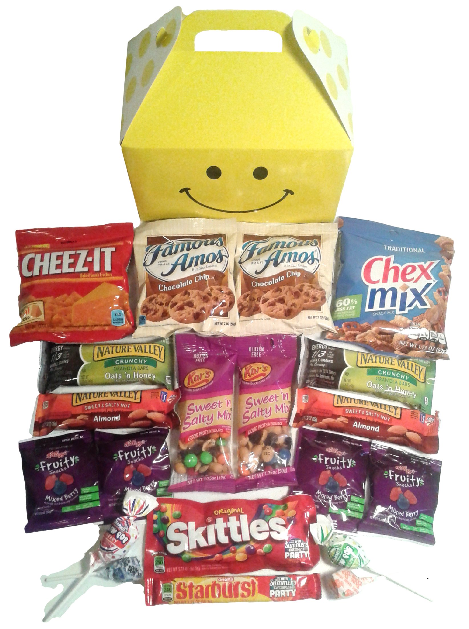 Smile Snacks Care Package - Gourmet Snack & Premium Candy Gift Box | Birthday Gifts, Office Treats, College Care Packages, Holiday Presents | Perfect for Parties, Movie Nights, Stress Relief & Gifting Occasions | Ideal for Corporate Events, College Dorms, Birthday Celebrations & Holiday Gift Exchanges