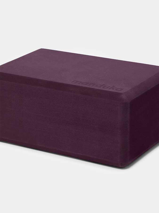 Manduka Recycled EVA Foam Yoga Block - Non-Slip Yoga Brick for Support & Alignment - Ideal for Yoga, Pilates & Meditation at Home or Studio