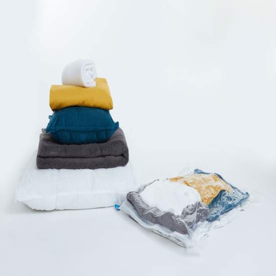 Vacuum Storage Bags for Travel & Home Organization - Space Saving Vac Pack Go - Perfect for Clothes, Blankets & Seasonal Storage