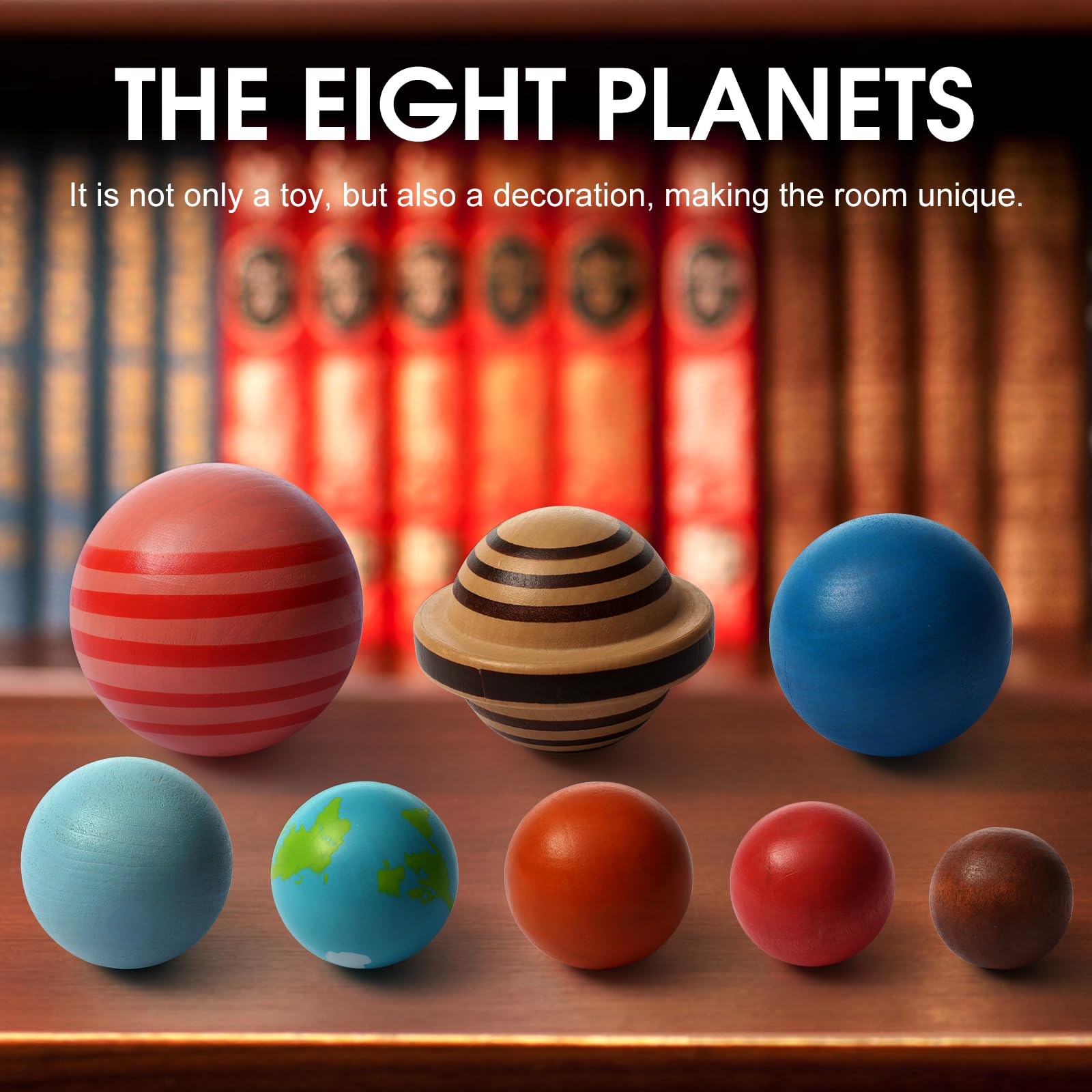 Wooden Solar System Model Board - Montessori Planet Toys for Kids | Educational Planets Balls & Preschool Learning Puzzle | Space Learning Toys for Classroom & Homeschool STEM Activities