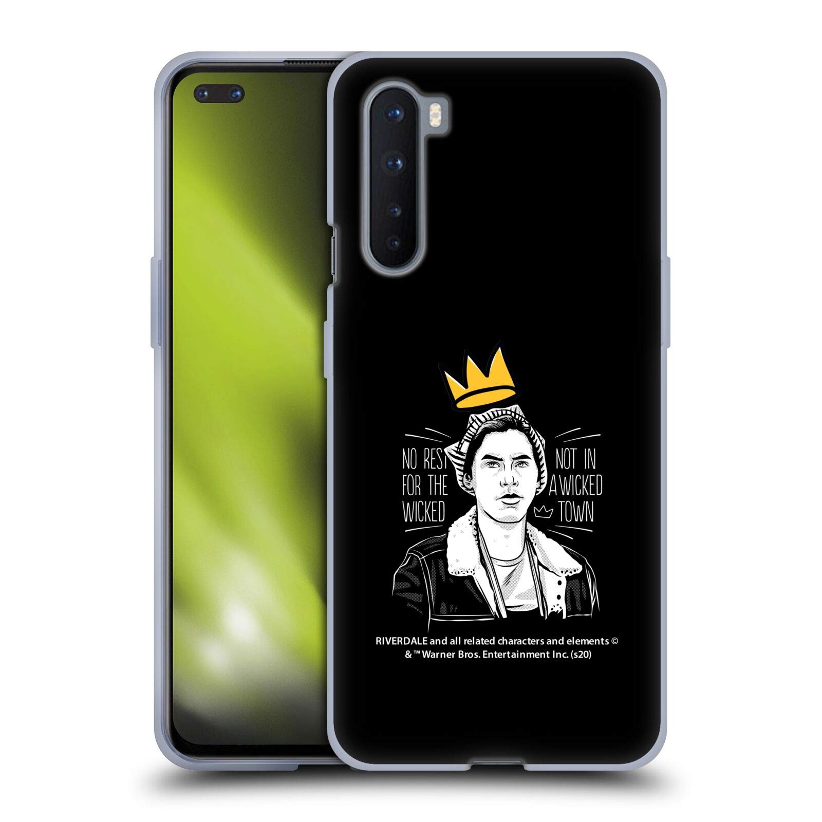 Riverdale Jughead Jones No Rest for The Wicked Crown Soft Gel Case for OnePlus Nord 5G - Officially Licensed Head Case Designs - Perfect for Fans and Daily Protection