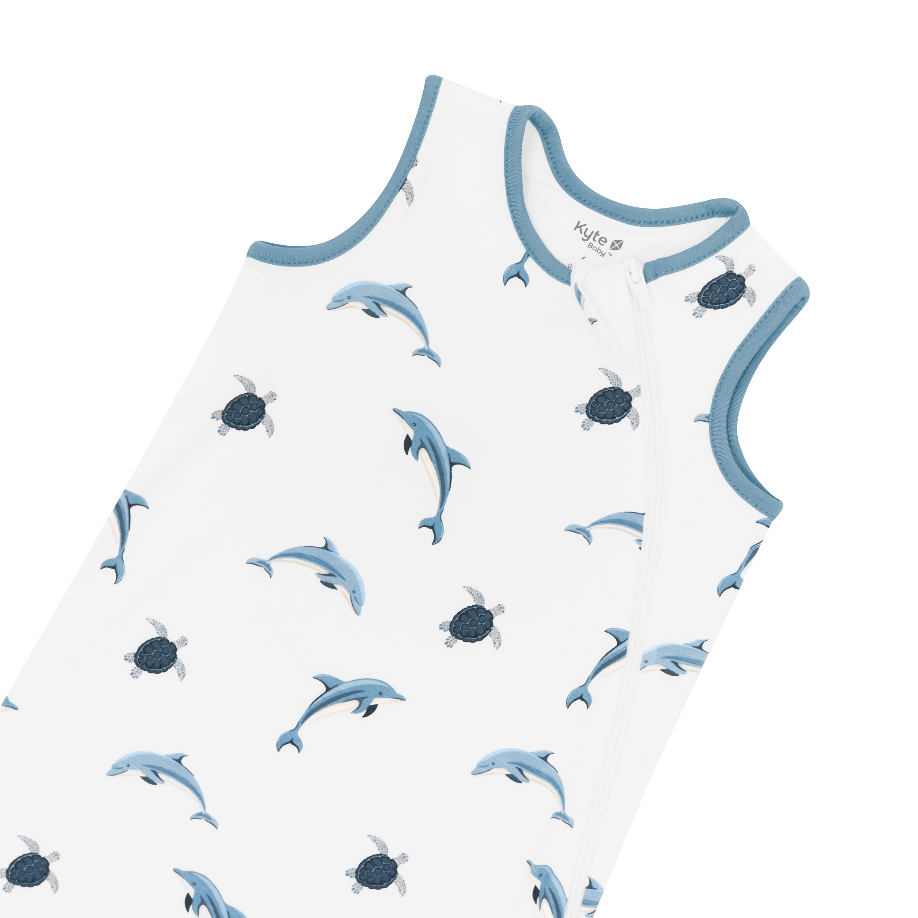 Dolphin Print Baby Sleep Sack - 0.5 TOG Lightweight Wearable Blanket for Newborn & Infant - Perfect for Nursery, Daycare & Travel