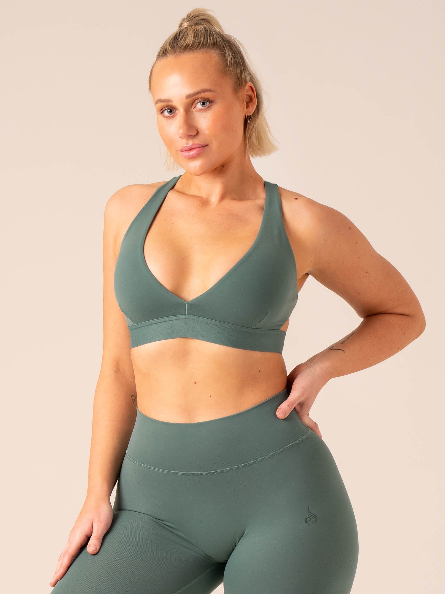Prime Sports Bra for Women - High Support Workout Top in Emerald Green | Perfect for Running, Yoga & Gym