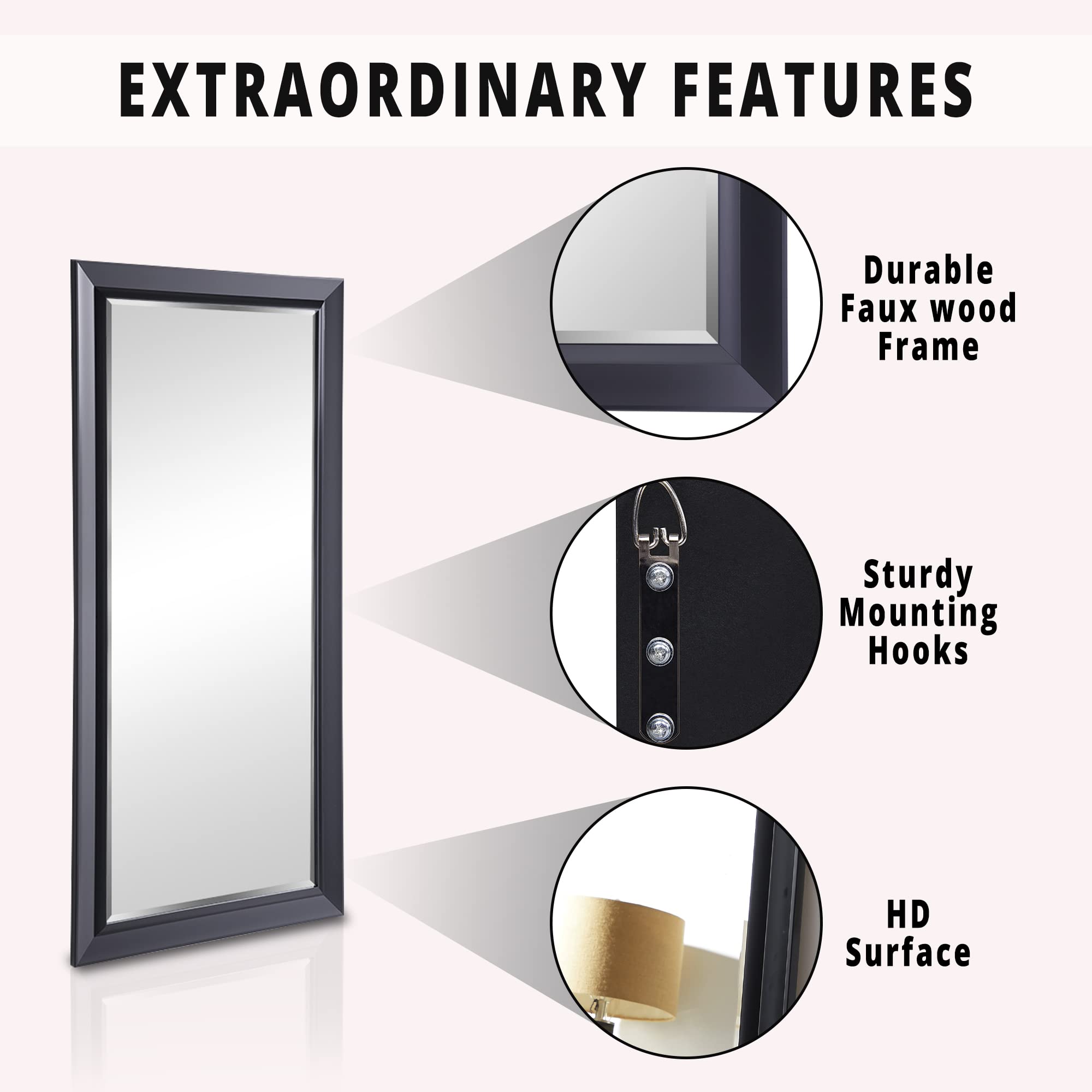 Extra Large Full Length Floor Mirror - 72