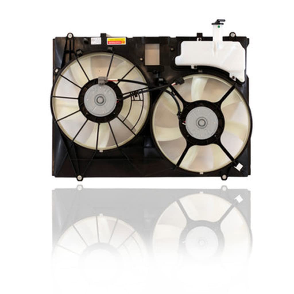 Lexus RX350 AC Radiator Fan Assembly 2007-2009 Replacement with Module - Compatible with LX3115114, M:R:163630P100, L:163630A150, B:R:163610P110 - Perfect for Cooling System Repair & Maintenance
