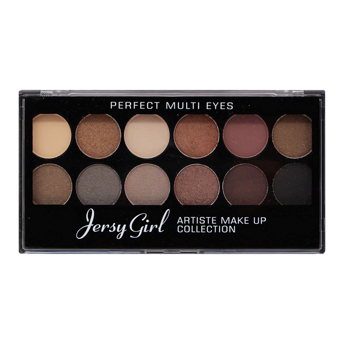Jersey Girl Fashion Color Artist Makeup Palette - 12 Highly Pigmented Eyeshadow Shades (Shade 03, 14g) | Perfect for Party, Wedding & Everyday Glam Makeup Looks