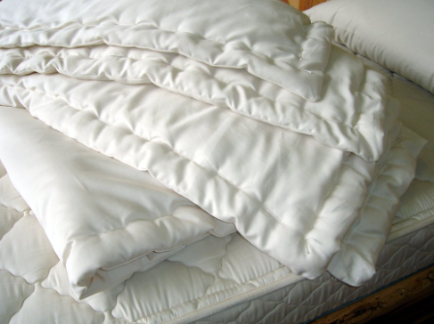 Holy Lamb Organics Natural Wool Comforter - Breathable, Hypoallergenic, Temperature Regulating for Year-Round Comfort - Perfect for Bedroom, Guest Room & Cozy Nights