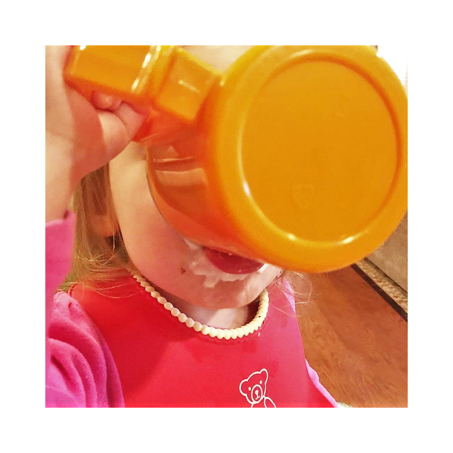 Thinkbaby Think Cup - BPA-Free Stainless Steel Kids Sippy Cup with Spout & Handle - Leak-Proof Toddler Drinking Cup for Travel, Daycare & On-the-Go