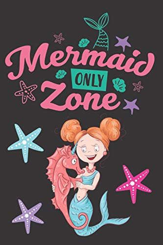 Funny Mermaid Journal for Women & Girls - Cute Black Blue Pink Mermaid Notebook with Seahorse & Starfish Design - Perfect Gift for Mermaid Lovers, Birthday & Christmas Presents - Ideal for Journaling, Note Taking & Creative Writing