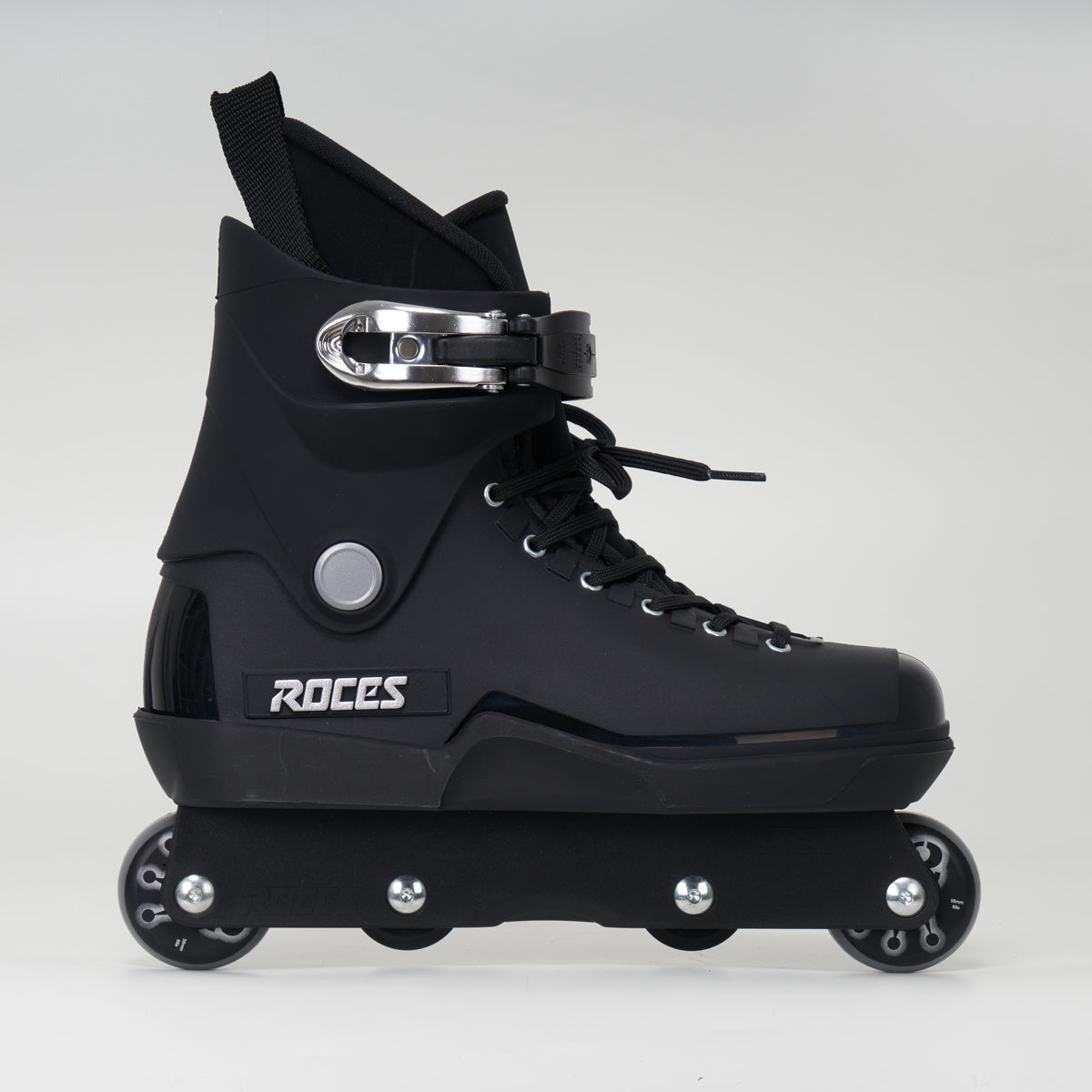Roces M12 UFS Black Aggressive Inline Skates for Adults - High-Performance Urban & Park Skating