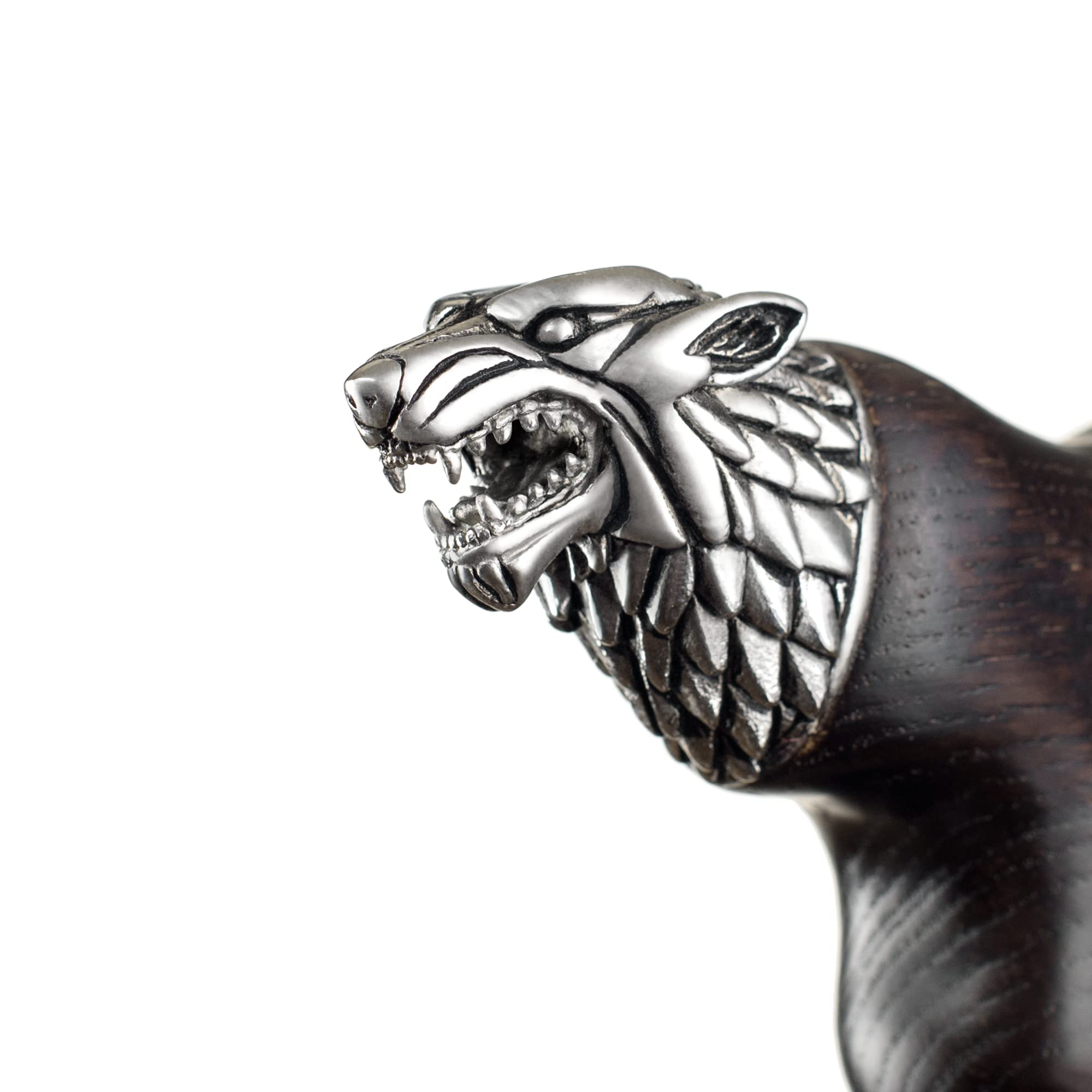 Handmade Wooden Walking Cane with Wolf Head Design - Elegant Walking Stick for Men & Women - Perfect for Hiking, Fashion Accessory, and Elderly Support