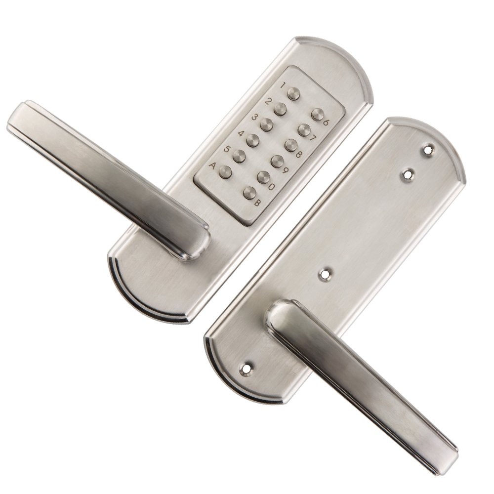 Keyless Mechanical Door Lock - Digital Keypad, 304 Stainless Steel (Left-Hand Inward) for Home Security