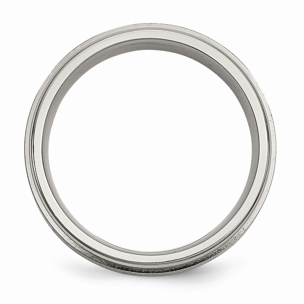Premium Solid Titanium Men's Wedding Band Ring - Matte Brushed Finish with 0.05ct Diamond Accents - Durable & Hypoallergenic for Everyday Wear - Perfect for Weddings, Anniversaries & Special Occasions