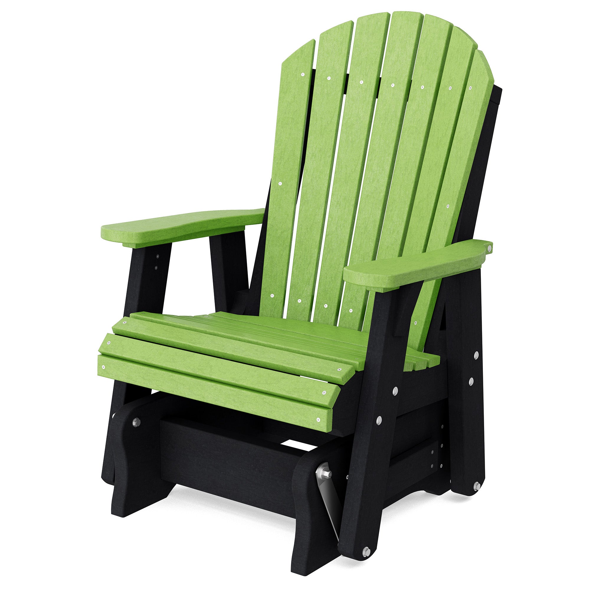 Heritage Single Glider Rocking Chair - Classic Wooden Nursery Glider for Baby Room, Breastfeeding & Relaxation - Perfect for Nurseries, Bedrooms & Living Rooms