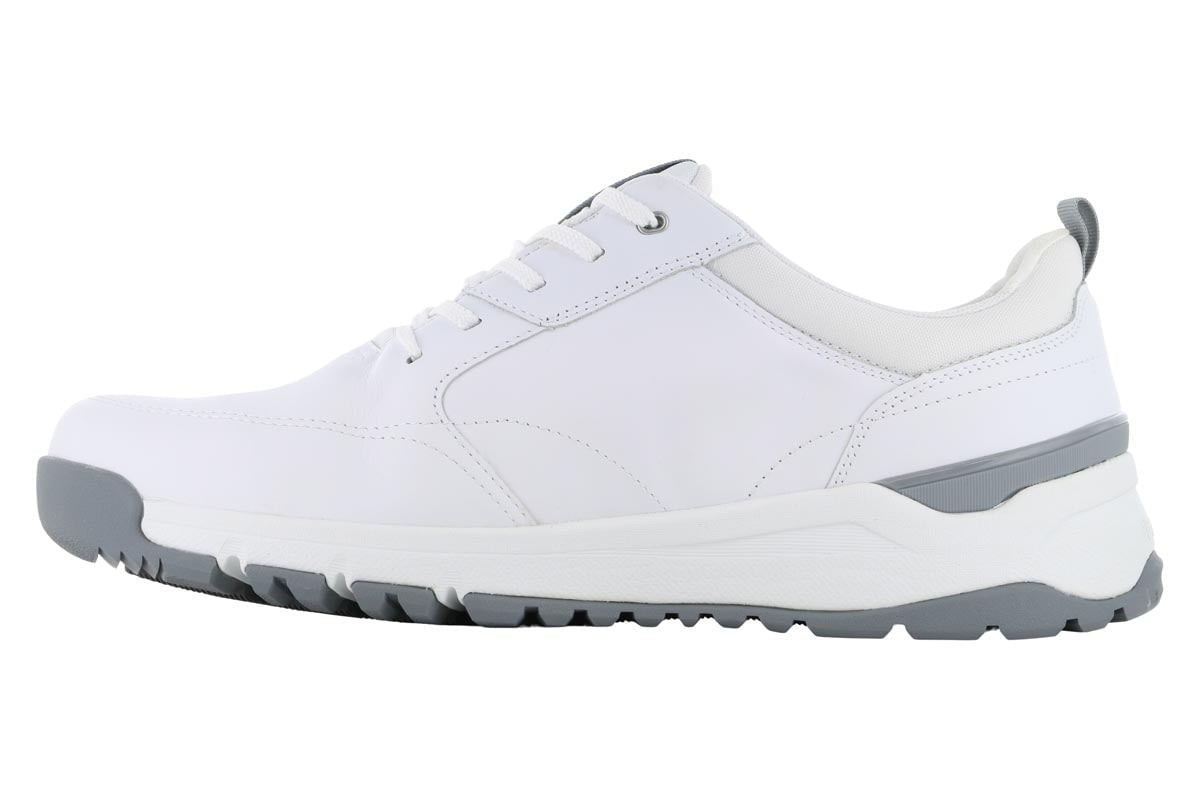 Dunham Ubal II Waterproof Oxford White Men's Shoes - Comfortable Slip-Resistant Work Boots for Outdoor, Hiking & Construction