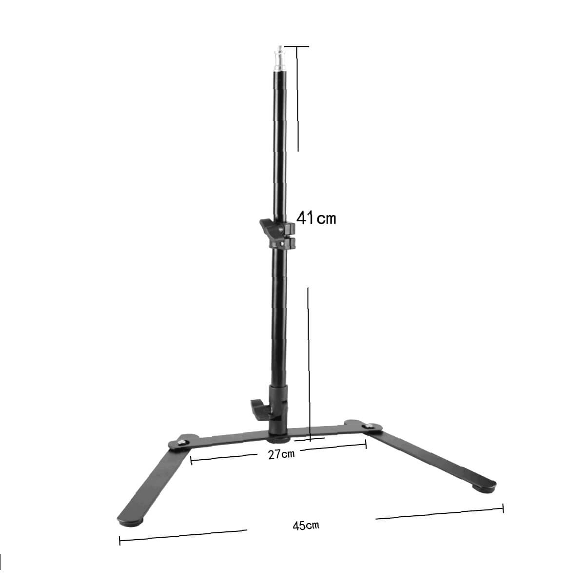2-Section Low Profile Table Top Light Stand - Perfect for Photography, Videography & Product Lighting