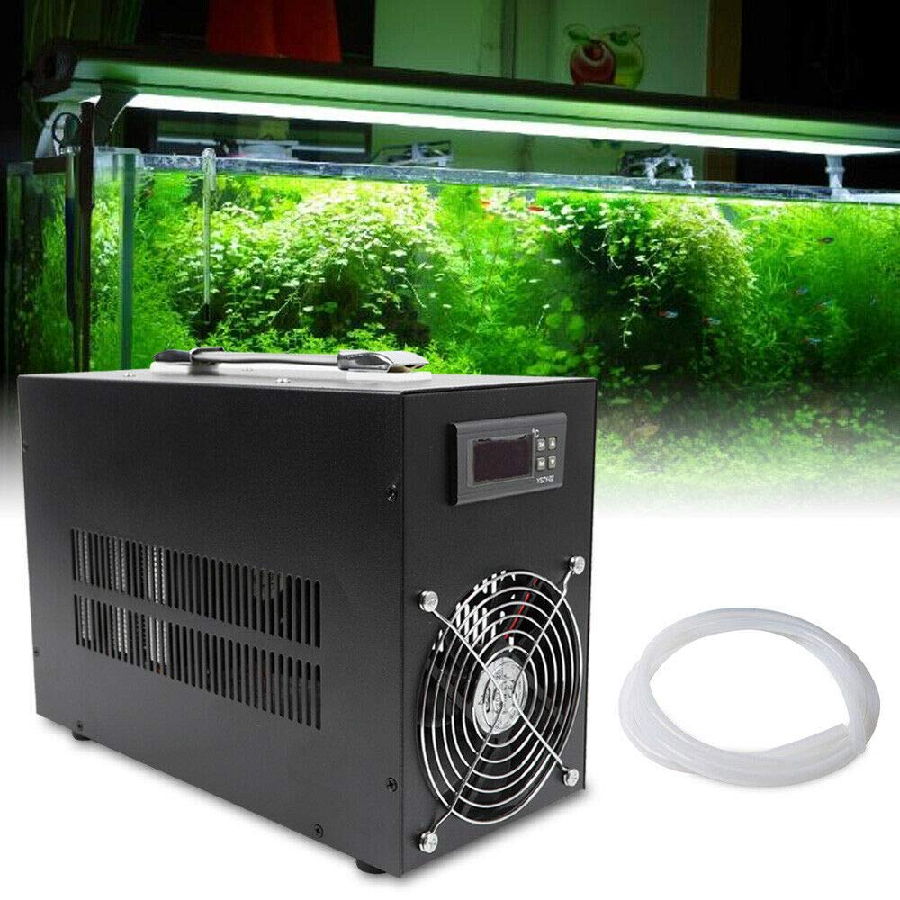 LOYALHEARTDY 1/10 HP Aquarium Chiller & Hydroponics Water Cooler - 15 Gallon (60L) Capacity for Shrimp Tanks, Fish Tanks & Home Hydroponic Systems - Precise Temperature Control for Optimal Aquatic Life & Plant Growth