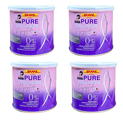 Busaba Pure Collagen 50g - Anti-Aging & Firming Collagen Peptides for Radiant Skin | Japanese Collagen Supplement (4-Pack) | DHL Express Shipping | Free Tomato Facial Mask Included | Perfect for Daily Skincare Routine & Anti-Wrinkle Treatment