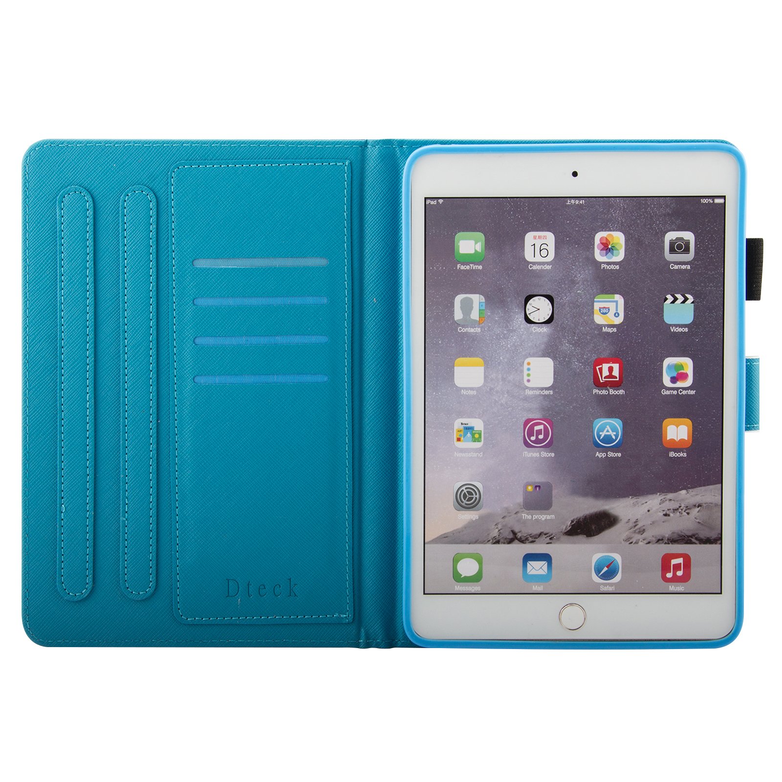 Dteck PU Leather Smart Folio Case for iPad Mini 5/4/3/2/1 - Magnetic Shockproof Cover with Auto Wake/Sleep & Adjustable Stand | Slim Protective Case for iPad Mini 7.9