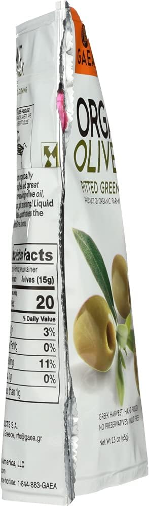 Organic Green Olives - Premium Quality, Non-GMO, Gluten-Free | Perfect for Salads, Charcuterie Boards & Mediterranean Recipes