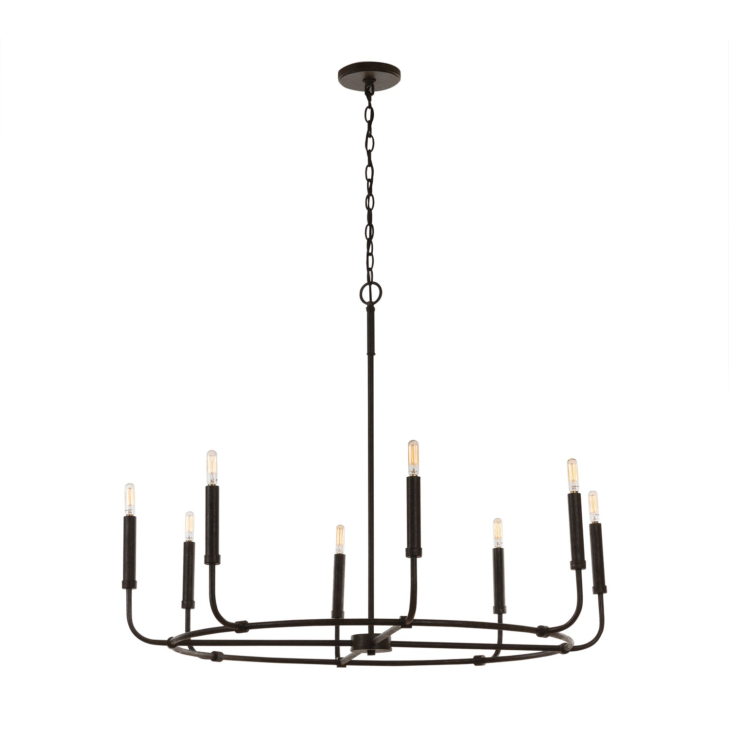 Capital Lighting Eight Light Chandelier - Elegant Crystal Ceiling Fixture for Dining Room & Living Room | Dimmable LED Lighting for Home Decor & Special Occasions
