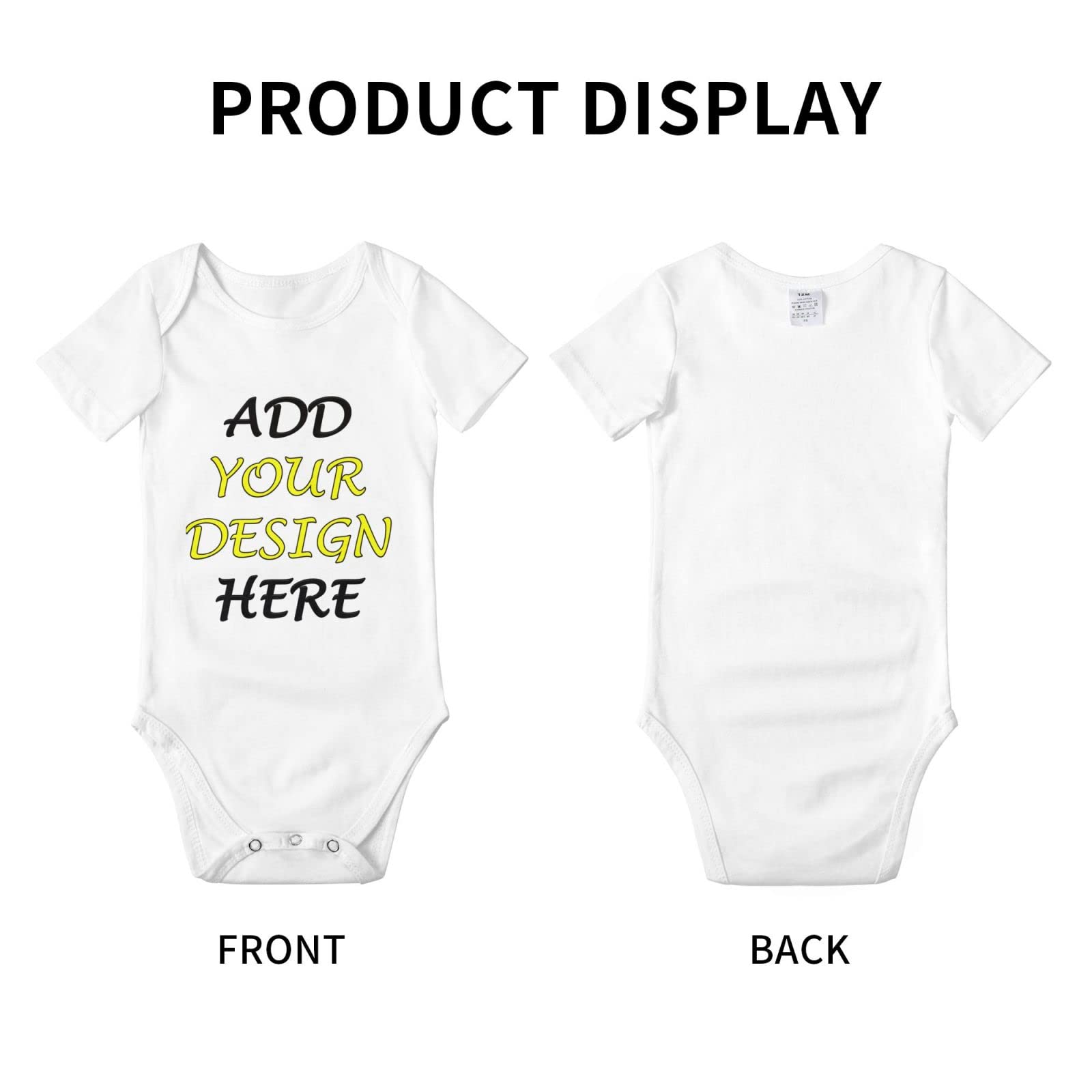 Custom Baby Bodysuits - Personalized Newborn Photo Outfits for Boys & Girls | Perfect for First Photos, Birthday Gifts & Family Matching Outfits