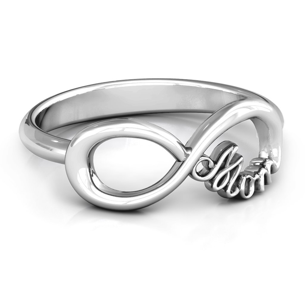 JEWLR Sterling Silver Mom's Infinite Love Ring - Elegant Gift for Mother's Day, Birthday & Anniversary - Perfect for Everyday Wear & Special Occasions