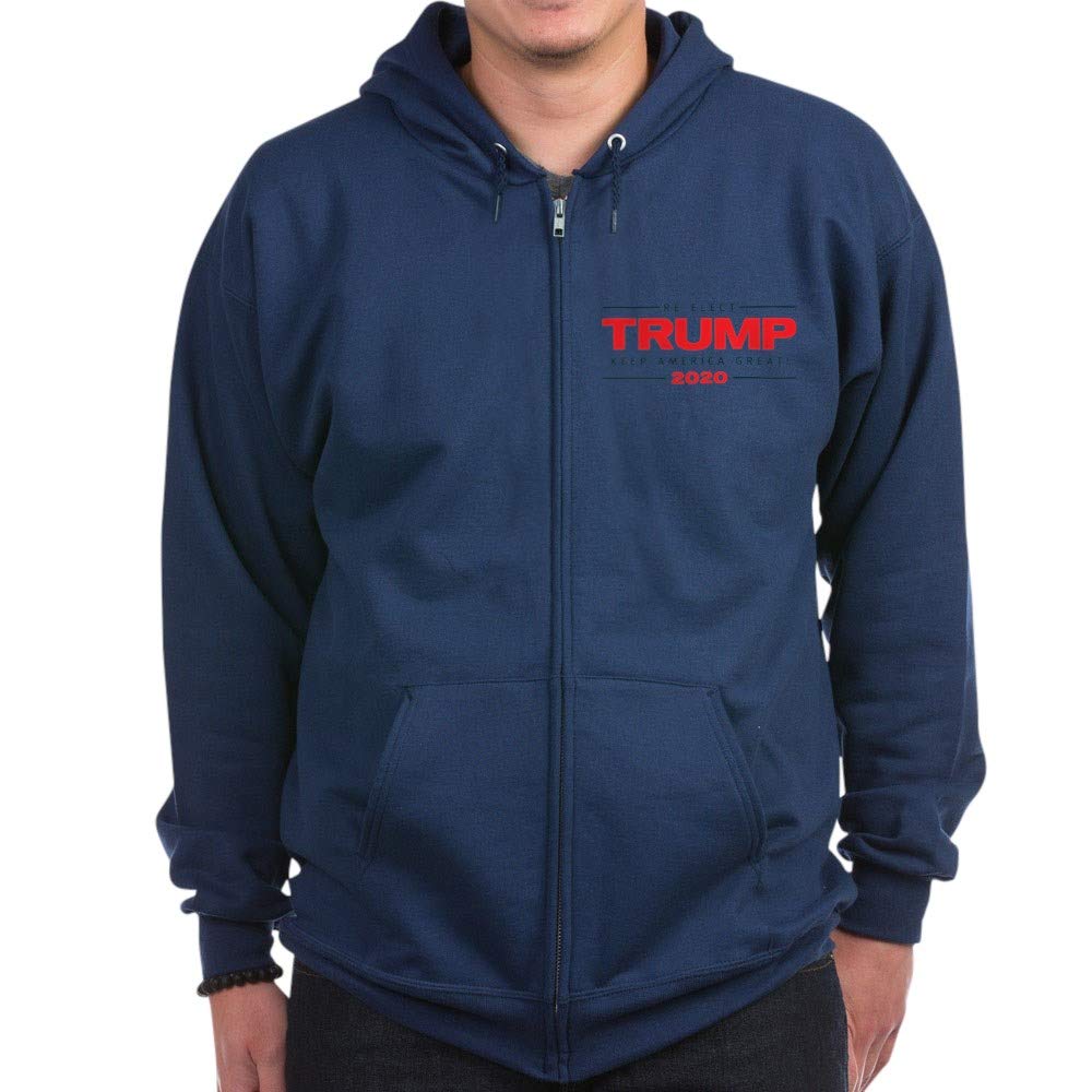 Trump 2020 Keep America Great Zip Hoodie - Stylish & Comfortable Pullover for Political Supporters | Perfect for Rallies, Casual Wear & Patriotic Events