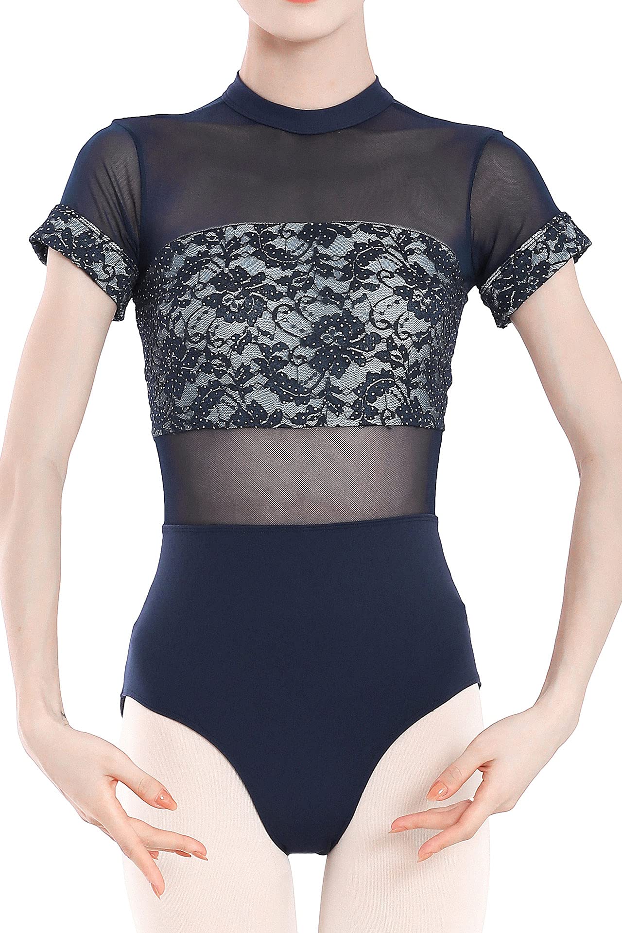 Dance Elite Diana Women’s Ballet Leotard - Elegant Stretch Lace Spandex Dancewear for Ballet, Jazz & Contemporary | Perfect for Performances, Classes & Recitals