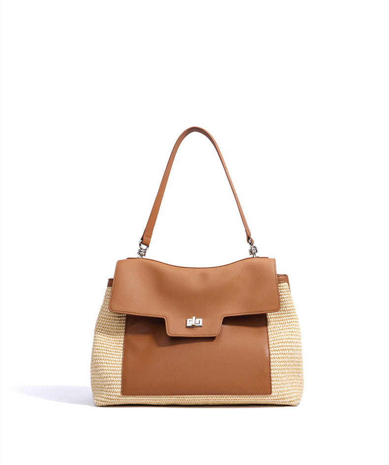 Stylish Summer Tote Bag for Women - Fashionable Large Beach Bag with Pockets - Perfect for Travel, Shopping & Beach Outings