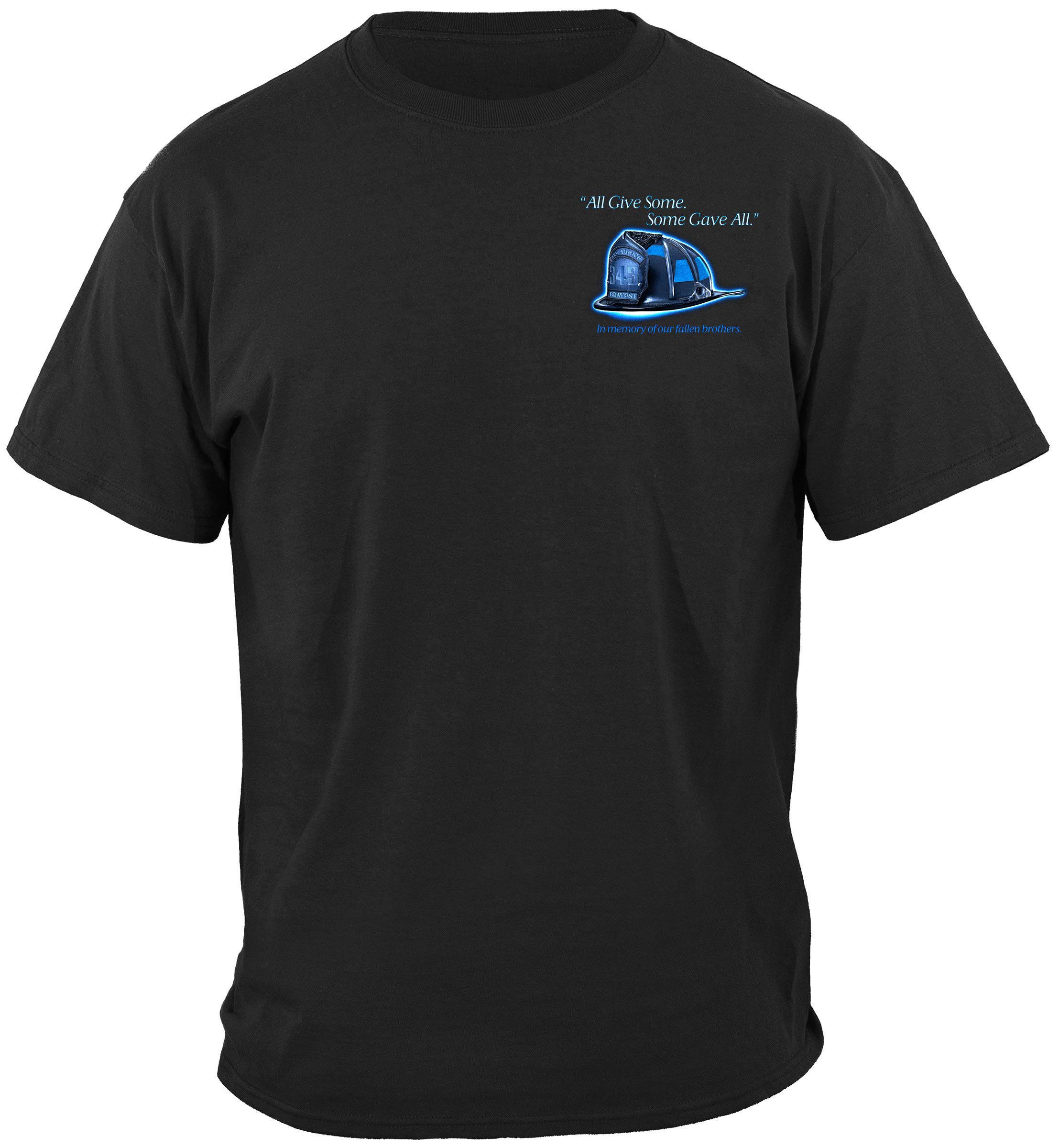 Erazor Bits Firefighter T-Shirt - Honor, Sacrifice & Brotherhood - Comfortable Cotton Tee for Firefighters, EMS & First Responders - Perfect for Work, Training & Everyday Wear
