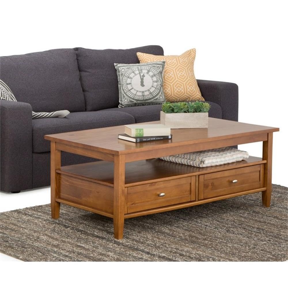 Home Square 2-Piece Wooden Coffee Table Set - 48