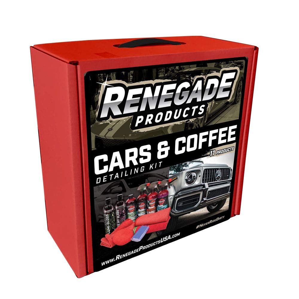Renegade Products Premium Car Detailing Kit for Auto Enthusiasts - Complete Wash, Wax & Polish Set for Cars & Coffee Events - Perfect for Show Car Prep, Weekend Detailing & Gift for Car Lovers