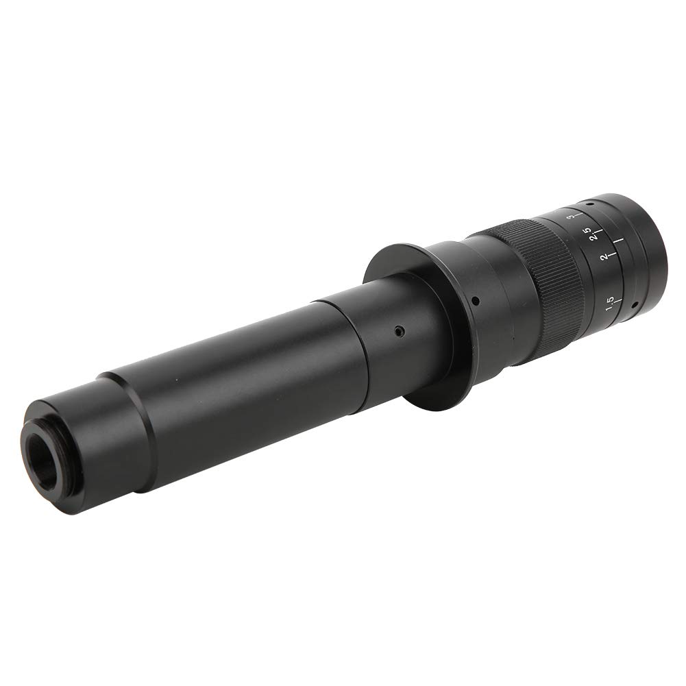 300X Adjustable Zoom C Mount Lens 0.7X-4.5X Magnification for Industrial Microscope Camera - High Precision Inspection & PCB Repair Tool for Electronics, Jewelry, and Watchmaking